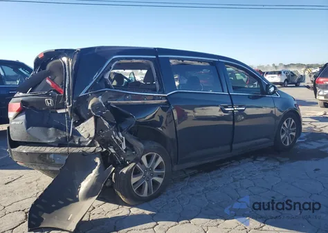 2015 Honda Odyssey Touring from USA, damaged, VIN 5FNRL5H96FB037983
